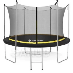 Kerti trambulin gyerekeknek beltéri hálóval és létrával - 305 cm