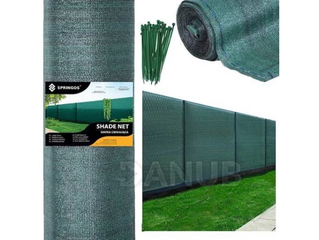 Árnyékolóháló - 90%-os árnyékolás - 1,2x25m - 140g/m2 - zöld