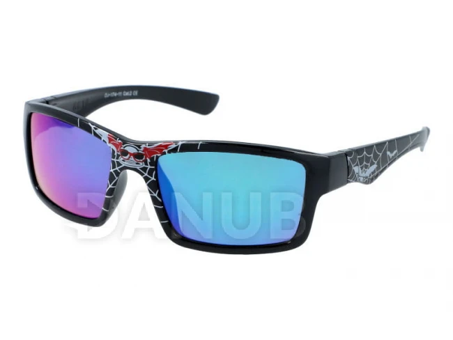 Gyerek napszemüve Black Spider - Green/Blue