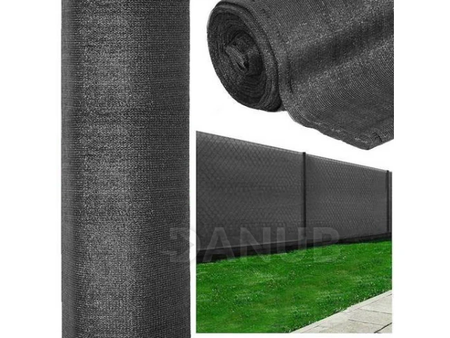 Árnyékoló háló - 95% árnyékolás - 1,5x25m - 185g/m2 - antracit