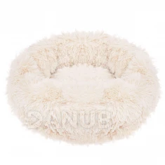 Ágy kutyáknak és macskának plüss 60cm - bézs