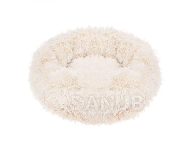 Ágy kutyáknak és macskának plüss 60cm - bézs