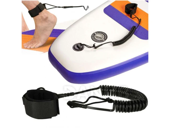Biztonsági elasztikus paddleboard bokakötél - 3m