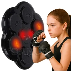 Fali bokszedzőgép – zene, LED, USB, + kesztyű
