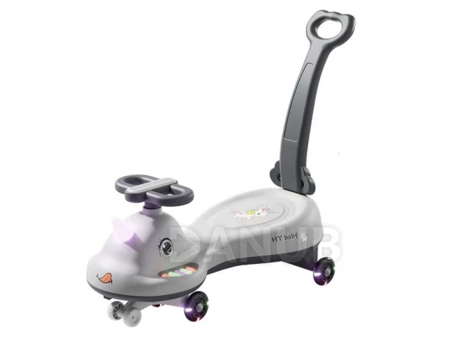 Swing FIX S1 LED robogó fogantyúval - max. 65 kg - szürke