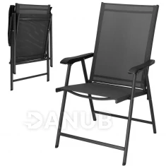 Összecsukható kerti szék - szürke