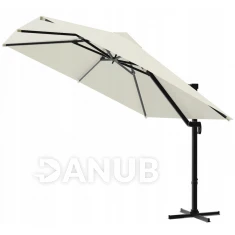 Kerti napernyő MINI ROMA - 2,5x2,5m - huzattal - bézs