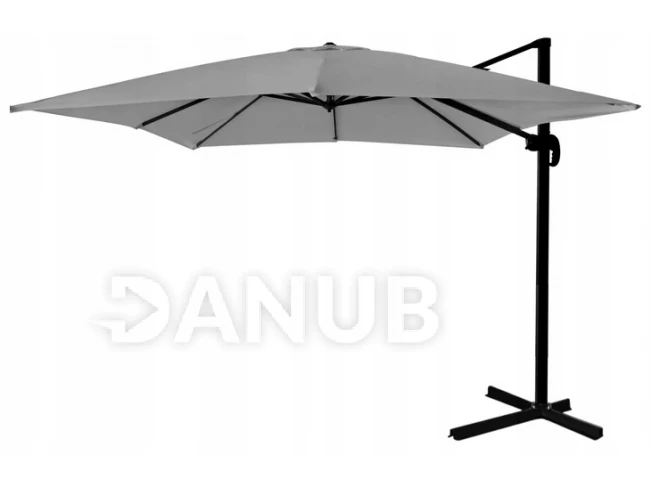 Kerti napernyő MINI ROMA - 2,5x2,5m - huzattal - szürke