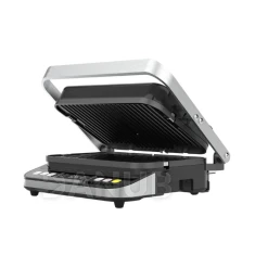 AENO AEG0005 EG5 kontakt grill, 2000 W, 3 az 1-ben sütő, kétoldalas lemezek, 6 program, LED kijelző