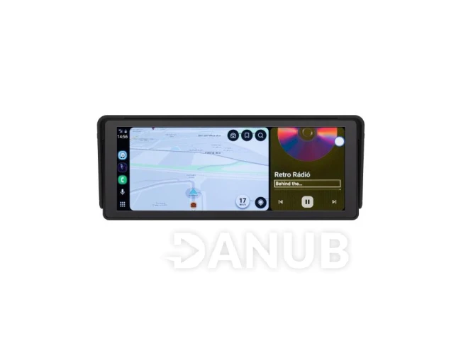SAL CARPLAY10 multimédia központ, 10” IPS LCD érintőképernyő, CarPlay, Android Auto, USB/microSD csatlakozás, Bluetooth, WiFi, beépített hangszóró, FM modulátor, tolatókamera bemenet