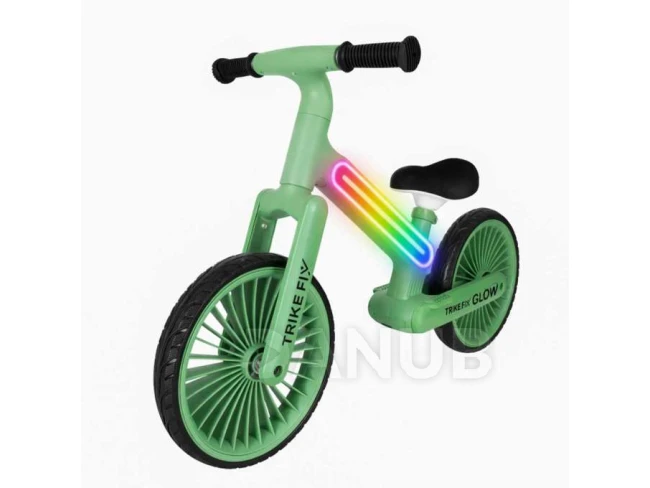 Trike Fix Glow LED futóbicikli - zöld