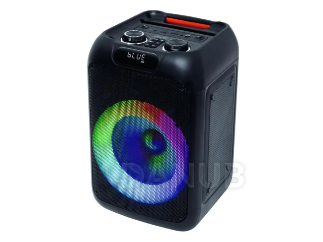 SAL PAR200 hordozható party hangfal, 50W, 2-utas, Bluetooth, MP3, digitális kijelző, LED fényeffekt