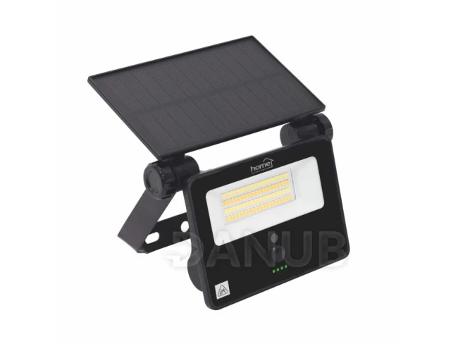 HOME FLP1101SOLAR napelemes LED reflektor, 28 db SMD LED, 1100 lumen, 3 féle színhőmérséklet, mozgásérzékelő, távirányító, IP65