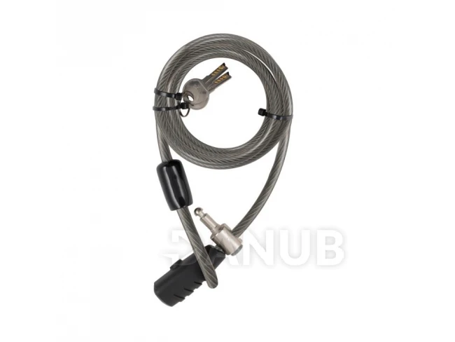 STANLEY S741-159 családi kulcskábeles kerékpár zár, 3 kulcsos, 2400 mm hosszúság