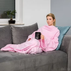 Takaró ujjakkal rózsaszín