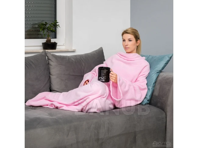 Takaró ujjakkal rózsaszín