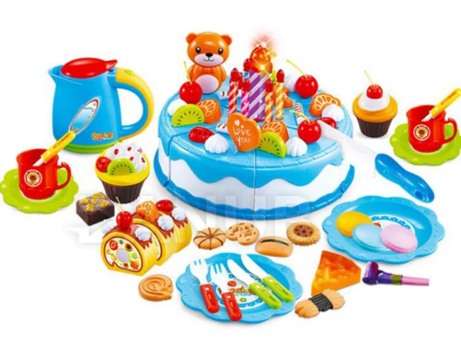 Játékkonyha – Születésnap - Kék - 80 részes