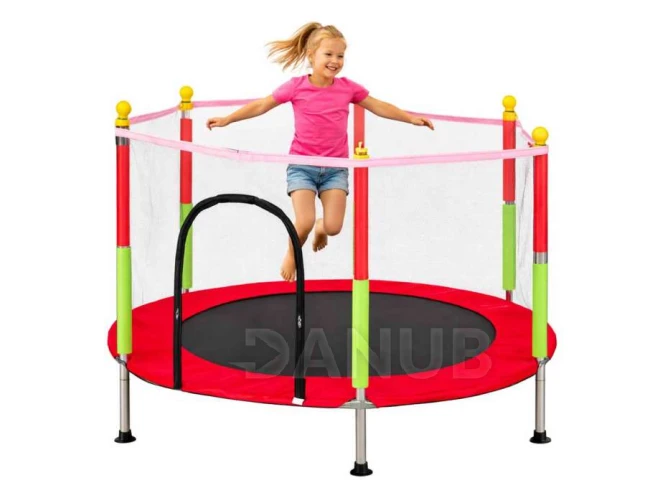 Gyerek kerti trambulin 140 cm – piros