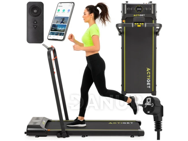 Elektromos futópad otthoni használatra – összecsukható – 12 km/h – távirányítóval és alkalmazással