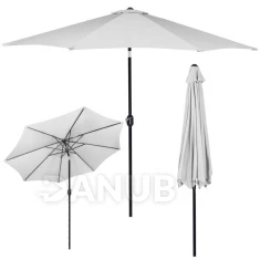 Kerti napernyő Modern 300cm - világosszürke