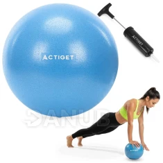 Pilateshez és rehabilitációhoz való gimnasztikai labda – 22 cm, pumpával – kék