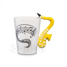 SZAXOFON Zenés bögre 