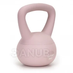 Kettlebell - puha - 4 kg - világos rózsaszín