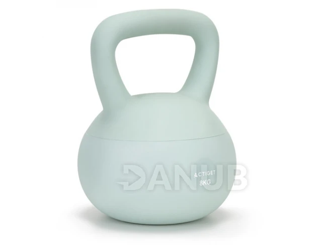 Kettlebell - puha - 8 kg - türkiz