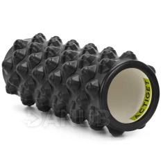 Masszázs habhenger / roller bütykökkel – közepesen kemény – fekete