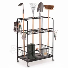 Mobil szervező szerszámokhoz 96 cm - fém - fekete