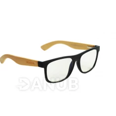 Blue Light Wayfarer Modern Black Wood fából készült számítógépes szemüveg