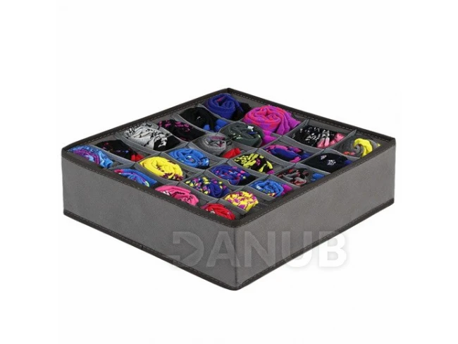 Fehérnemű szervező - 24 rekesz - szürke