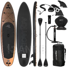 Paddleboard tartozékokkal - 350 cm - 220kg - fekete-narancssárga