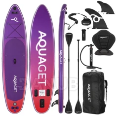 Paddleboard tartozékokkal - 350 cm - 220kg - lila-piros