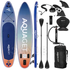 Paddleboard tartozékokkal - 350 cm - 220kg - türkiz-narancs
