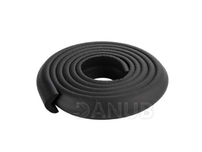 Hab ragasztószalag – fekete – 200 cm