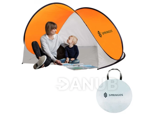 POP-UP strandsátor 200 x 120 CM - fehér-narancssárga POP-UP strandsátor 200 x 120 CM - fehér-narancssárga