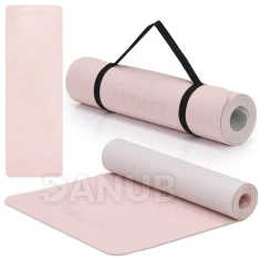 Tornaszőnyeg - 183x61x0,6 cm - csúszásgátló - szürke/világosszürke