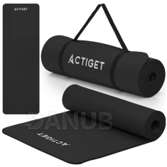 Tornaszőnyeg - 183x61x1 cm - csúszásgátló - fekete