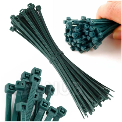 Rögzítőpántok – 100 db – 15 cm – zöld