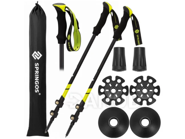 Összecsukható túrabotok – állítható hosszúság többféle terepre – tartótokkal