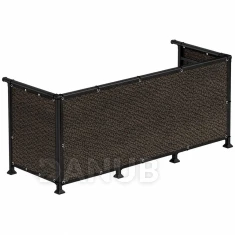 Tieniaca balkónová záclona - 1x5 m - 95% tienenie - hnedá