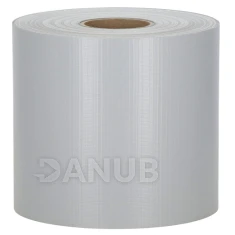 Kerítésárnyékoló szalag – 450 g/m² – 50 m x 19 cm – világosszürke + 20 db rögzítőkapocs