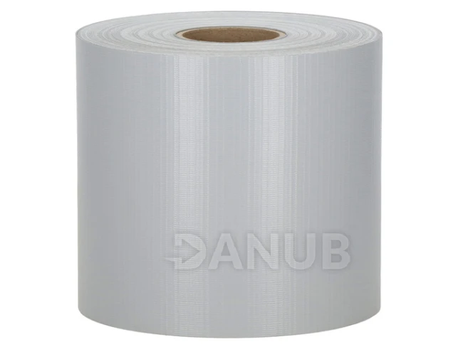 Kerítésárnyékoló szalag – 450 g/m² – 50 m x 19 cm – világosszürke + 20 db rögzítőkapocs