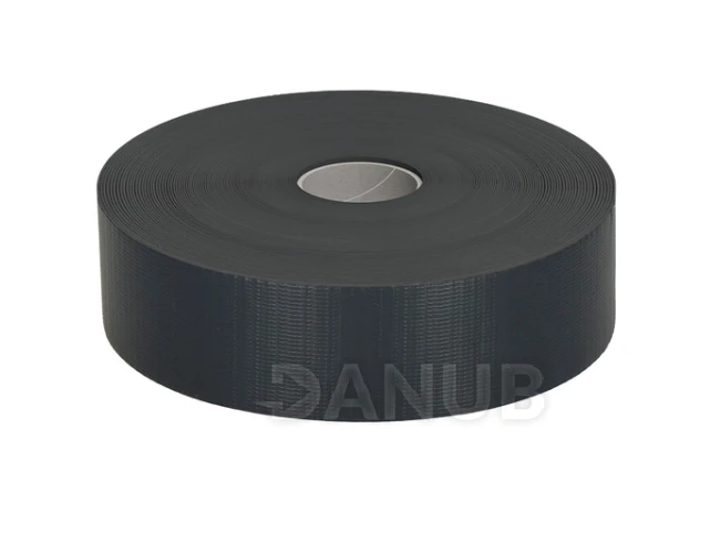 Kerítésárnyékoló szalag – 450 g/m² – 50 m x 4,75 cm – antracit + 20 db rögzítőkapocs