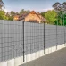 Árnyékoló kerítés szalagok és klipszek (20db) - PVC - 35m x 19cm - 450 g/m2 - sötétzöld Árnyékoló kerítés szalagok és klipszek (20db) - PVC - 35m x 19cm - 450 g/m2 - sötétzöld