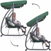 Háromszemélyes kerti hinta Venezia - sötétzöld