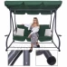Háromszemélyes kerti hinta Venezia - sötétzöld