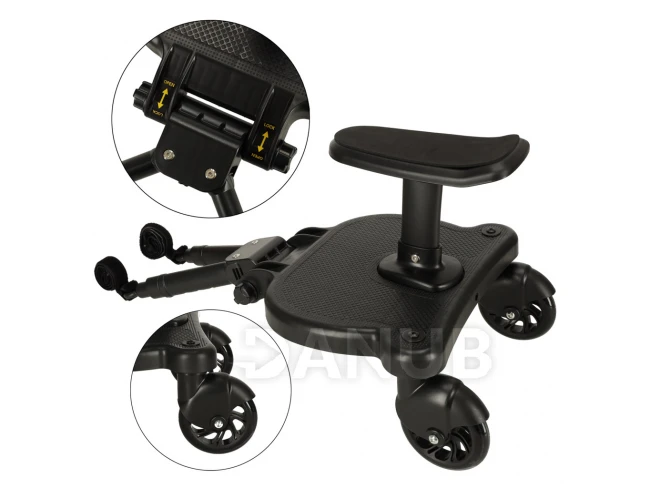 Kiegészítő gördeszka a babakocsihoz