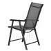 Összecsukható kerti szék - szürke - 4 db